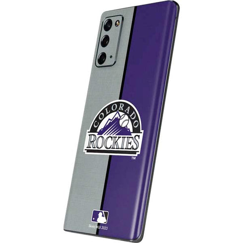 MLB Colorado Rockies Split Galaxy Note20 5G Skin